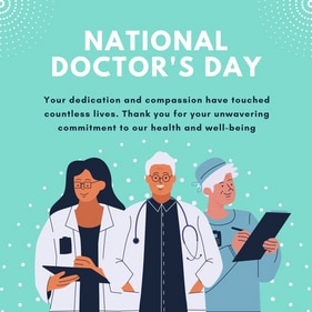 National Doctors' Day is celebrated on July 1st,