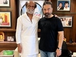 Kamal Haasan and Rajinikanth at the latter's residence. (File Photo) Kamal Haasan and Rajinikanth at the latter's residence. (File Photo)
