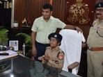 ADG Zone of Varanasi Piyush Mordia (left) with another official giving charge to (middle) Prashant Kumar ADG Zone of Varanasi Piyush Mordia (left) with another official giving charge to (middle) Prashant Kumar