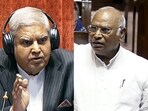 Rajya Sabha chairperson Jagdeep Dhankhar and Leader of Opposition in RS Mallikarjun Kharge. Rajya Sabha chairperson Jagdeep Dhankhar and Leader of Opposition in RS Mallikarjun Kharge.