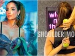 Malaika Arora practises a simple shoulder mobility exercise in viral gym video. Malaika Arora practises a simple shoulder mobility exercise in viral gym video.