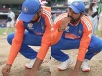 Rohit Sharma plucked a piece of the Barbados pitch and put it in is mouth after India won the T20 World Cup