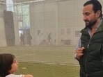 Saif Ali Khan tells son Taimur Ali Khan about their family's cricket history Saif Ali Khan tells son Taimur Ali Khan about their family's cricket history