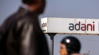 Signage atop the Adani Group headquarters in Ahmedabad. (Bloomberg) Signage atop the Adani Group headquarters in Ahmedabad. (Bloomberg)