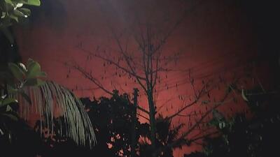 In this photo provided by a displaced Rohingya, the scarlet flames that came out from the burning of the houses in the town of Buthidaung in Rakhine state, Myanmar, are seen from a distance (AP FILE) In this photo provided by a displaced Rohingya, the scarlet flames that came out from the burning of the houses in the town of Buthidaung in Rakhine state, Myanmar, are seen from a distance (AP FILE)