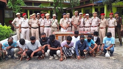 Police have arrested over 200 youths from the Morigaon district in just over a year for their alleged involvement in hundreds of online bank frauds. (Morigaon Police/X) Police have arrested over 200 youths from the Morigaon district in just over a year for their alleged involvement in hundreds of online bank frauds. (Morigaon Police/X)