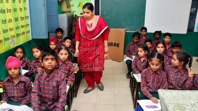 The Class 10 and Class 12 recorded 61 percent and 55 percent pass percentage this year, as per Education Department sources. (HT Photo) The Class 10 and Class 12 recorded 61 percent and 55 percent pass percentage this year, as per Education Department sources. (HT Photo)
