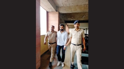 The accused, Sawan Bhatti, was presented in court on Tuesday and sent to judicial custody. He works as a gym trainer in Mohali and resides in Sector, Chandigarh, 49 with a live-in partner, said police. (HT ) The accused, Sawan Bhatti, was presented in court on Tuesday and sent to judicial custody. He works as a gym trainer in Mohali and resides in Sector, Chandigarh, 49 with a live-in partner, said police. (HT )