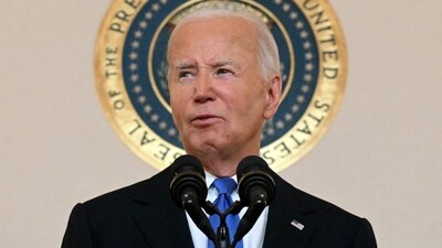 Joe Biden ignores questions about dropping out of race, opens up on Trump trial instead (Photo by Mandel NGAN / AFP) (AFP) Joe Biden ignores questions about dropping out of race, opens up on Trump trial instead (Photo by Mandel NGAN / AFP) (AFP)