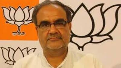 Uttar Pradesh BJP chief Bhupendra Chaudhary was addressing a press conference in Lucknow. (HT file) Uttar Pradesh BJP chief Bhupendra Chaudhary was addressing a press conference in Lucknow. (HT file)