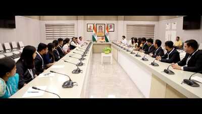 Uttar Pradesh CM Yogi Adityanath during his meeting with IAS trainees in Lucknow on July 2. (Sourced) Uttar Pradesh CM Yogi Adityanath during his meeting with IAS trainees in Lucknow on July 2. (Sourced)