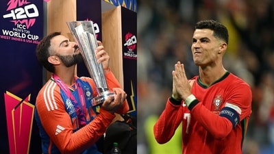 Virat Kohli won the T20 World Cup on his last attempt. While Cristiano Ronaldo has announced that it will be his last Euro. (ANI and AFP) Virat Kohli won the T20 World Cup on his last attempt. While Cristiano Ronaldo has announced that it will be his last Euro. (ANI and AFP)