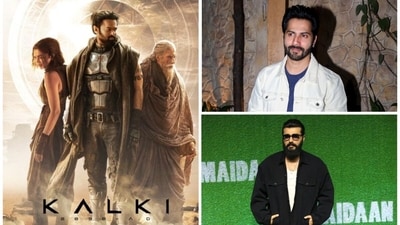 Varun Dhawan and Arjun Kapoor reviewed Nag Ashwin's Kalki 2898 AD. Varun Dhawan and Arjun Kapoor reviewed Nag Ashwin's Kalki 2898 AD.