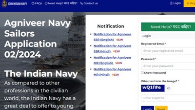 Indian Navy Agniveer admit card 2024 out for SSR and MR (agniveernavy.cdac.in, screenshot) Indian Navy Agniveer admit card 2024 out for SSR and MR (agniveernavy.cdac.in, screenshot)