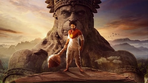 A poster from the film Hanu-Man A poster from the film Hanu-Man