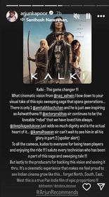 Arjun Kapoor praised Nag Ashwin's Kalki 2898 AD as a Pan India epic film. Arjun Kapoor praised Nag Ashwin's Kalki 2898 AD as a Pan India epic film.