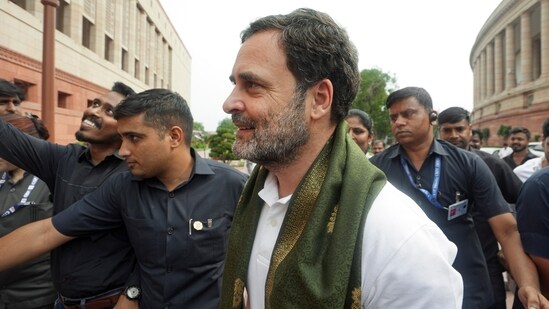 New Delhi: Leader of Opposition in Lok Sabha Rahul Gandhi during the ongoing Parliament session, in New Delhi, Tuesday, July 2, 2024. (PTI Photo/Kamal Kishore)