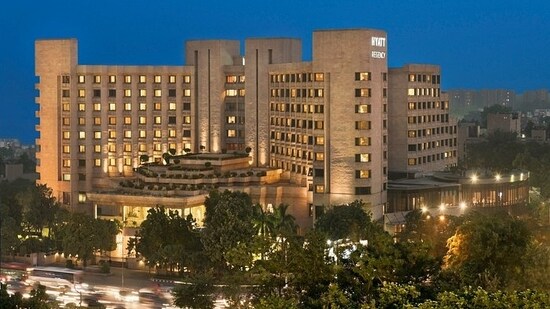 Exterior of Hyatt Regency hotel, Delhi