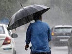 Delhi Weather Update: Moderate to intense rainfall in Delhi and adjoining areas (Arvind Yadav/ Hindustan Times) Delhi Weather Update: Moderate to intense rainfall in Delhi and adjoining areas (Arvind Yadav/ Hindustan Times)