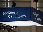  The logo of consulting firm McKinsey and Company is seen at the high profile startups and high tech leaders gathering, Viva Tech,in Paris, France May 16, 2019. REUTERS/Charles Platiau/File Photo