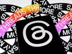 Meta's Threads app logo. (Reuters)