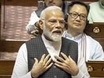 Prime Minister Narendra Modi replies to the Motion of Thanks on the President's Address in the Rajya Sabha during the ongoing Parliament session in New Delhi, on July 3. Prime Minister Narendra Modi replies to the Motion of Thanks on the President's Address in the Rajya Sabha during the ongoing Parliament session in New Delhi, on July 3.