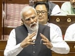 Prime Minister Narendra Modi replies to the Motion of Thanks on the President's Address in the Rajya Sabha during the ongoing Parliament session, in New Delhi. Prime Minister Narendra Modi replies to the Motion of Thanks on the President's Address in the Rajya Sabha during the ongoing Parliament session, in New Delhi.