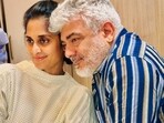 Shalini professed her love for husband Ajith Kumar while sharing this picture. Shalini professed her love for husband Ajith Kumar while sharing this picture.
