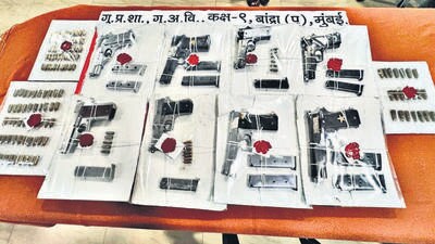 Crime branch arrests three in illegal arms racket; seizes 8 pistols, 138 live cartridges Crime branch arrests three in illegal arms racket; seizes 8 pistols, 138 live cartridges