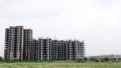 A view of an incomplete Unitech housing project in Sector 113, Noida. (HT Archive) A view of an incomplete Unitech housing project in Sector 113, Noida. (HT Archive)