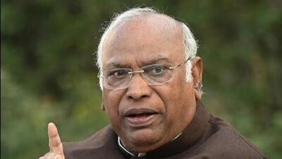 Congress president Mallikarjun Kharge (File Photo) (HT_PRINT) Congress president Mallikarjun Kharge (File Photo) (HT_PRINT)