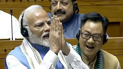 Modi announced no hurdles will deter his development plans and issued a stern warning to an anti-India ecosystem. (ANI photo) Modi announced no hurdles will deter his development plans and issued a stern warning to an anti-India ecosystem. (ANI photo)