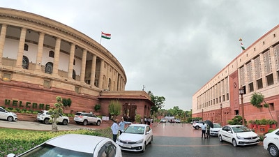 New Delhi, July 03 (ANI): A view of the Parliament House and Samvidhan Sadan against the backdrop of overcast sky, in New Delhi on Wednesday. (ANI Photo/Jitender Gupta) (Jitender Gupta) New Delhi, July 03 (ANI): A view of the Parliament House and Samvidhan Sadan against the backdrop of overcast sky, in New Delhi on Wednesday. (ANI Photo/Jitender Gupta) (Jitender Gupta)