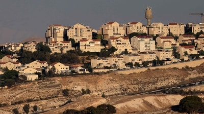 The Israeli settlement of Maale Adumim in the occupied West Bank on the outskirts of Jerusalem. (AFP)