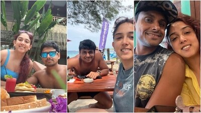 Aamir Khan's daughter, Ira Khan, and her husband, Nupur Shikhare, travelled to Indonesia for their honeymoon. The pictures showed the couple on romantic beach outings and pool dates. The two tied the knot in Udaipur. (Instagram) Aamir Khan's daughter, Ira Khan, and her husband, Nupur Shikhare, travelled to Indonesia for their honeymoon. The pictures showed the couple on romantic beach outings and pool dates. The two tied the knot in Udaipur. (Instagram)