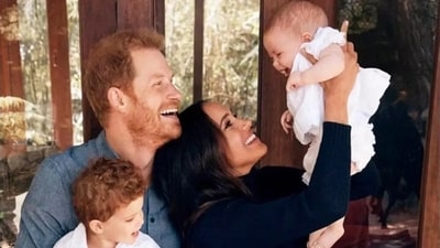 Prince Harry and Meghan brought their kids to a Fourth of July parade in Montecito last year. Prince Harry and Meghan brought their kids to a Fourth of July parade in Montecito last year.
