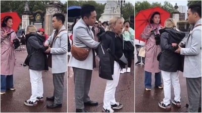 Two tourists in London caught a pickpocket thief. (Instagram) Two tourists in London caught a pickpocket thief. (Instagram)
