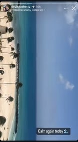 Devisha Shetty's Instagram Story from Barbados amid Hurricane Beryl. (Instagram/@devishashetty_) Devisha Shetty's Instagram Story from Barbados amid Hurricane Beryl. (Instagram/@devishashetty_)
