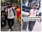 Rohit Sharma danced at the team hotel while Virat Kohli could not stop giggling watching Hardik Pandya doing bhangra Rohit Sharma danced at the team hotel while Virat Kohli could not stop giggling watching Hardik Pandya doing bhangra