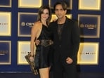 Sussanne Khan with Arslan Goni at an event. (File Photo)
