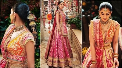 Bride-to-be Radhika Merchant transformed into an ethereal Indian princess for her mameru pre-wedding ceremony. With her wedding to Anant Ambani set for July 12, the celebrations are in full swing. On Wednesday, the family organized a spectacular mameru ceremony at Antilia in Mumbai. (Instagram) Bride-to-be Radhika Merchant transformed into an ethereal Indian princess for her mameru pre-wedding ceremony. With her wedding to Anant Ambani set for July 12, the celebrations are in full swing. On Wednesday, the family organized a spectacular mameru ceremony at Antilia in Mumbai. (Instagram)