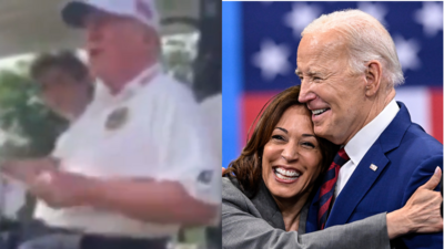 Trump predicts Biden will 'quit the race' in a viral video rant (X/Collin Rugg) Trump predicts Biden will 'quit the race' in a viral video rant (X/Collin Rugg)