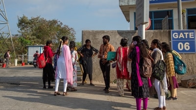 A five-member team of the federal government's regional labour department visited the Foxconn factory near Chennai, in Tamil Nadu state (Reuters )
