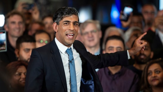 Britain's Prime Minister and Conservative Party leader, Rishi Sunak, emphasised that how people vote will "determine the country's future." He added that the nation is just a few hours away from preventing a "Labour supermajority". (AP)