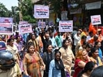  The Bombay high court questioned the Maharashtra state police on why the statement of the second victim was not recorded in the case of sexual abuse in Badlapur (Photo by Raju Shinde/HT Photo)