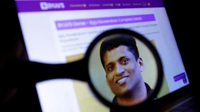 Byju's crisis: BYJU'S owner Byju Raveendran photo is seen on his company web page in this illustration. (Reuters)