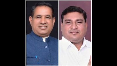 JJP rebel MLAs Jogi Ram Sihag (left) and Ramniwas Surjakhera resigned from Haryana Vidhan Sabha on Thursday.