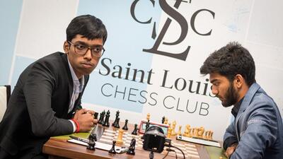 Praggnanandhaa (L) Gukesh. (Lennart Ootes) Praggnanandhaa (L) Gukesh. (Lennart Ootes)