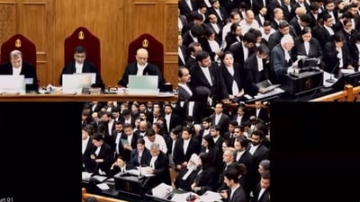 A screengrab from livestreaming on today's arguments in the Supreme Court (x.com/amitmalviya) A screengrab from livestreaming on today's arguments in the Supreme Court (x.com/amitmalviya)