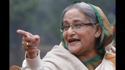 Sheikh Hasina stepped down in the face of student-led protests and fled to India on August 5. (AP/FILE) Sheikh Hasina stepped down in the face of student-led protests and fled to India on August 5. (AP/FILE)